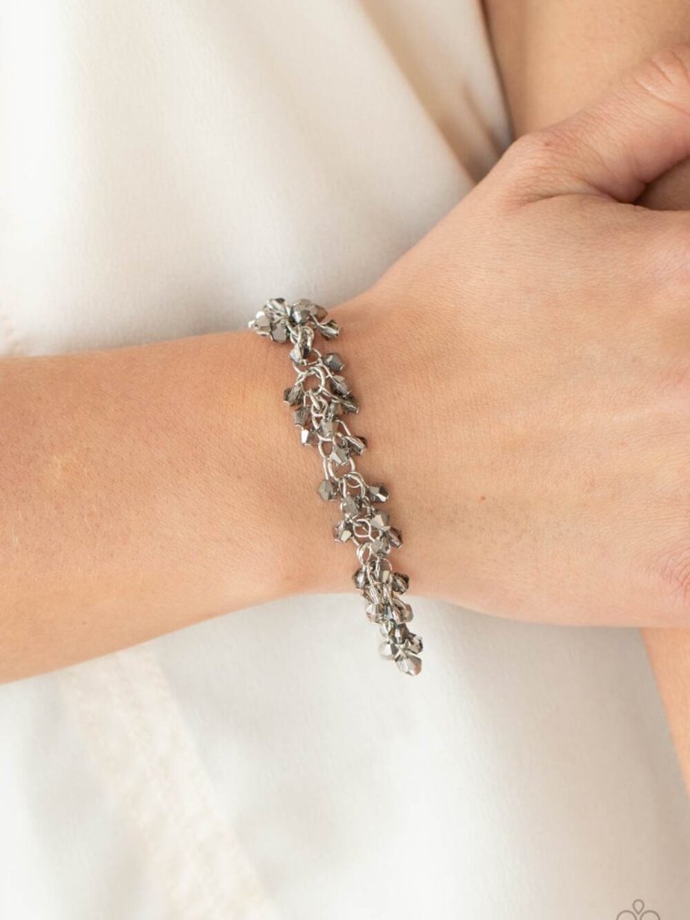 Paparazzi Jewelry Accessories - Twinkly Twilight - Silver Bracelet - Vintage